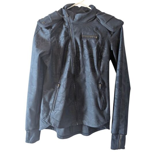 LULULEMON ATHLETICA Keep It Up Jacket In Laceoflage Embossed Inkwell/Inkwell Siz - Picture 8 of 10
